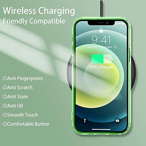 Temdan Clear Case Compatible with iPhone 12 Case/iPhone 12 Pro Case, Non-Yellowing Shockproof Protective Phone Case- Slim Thin