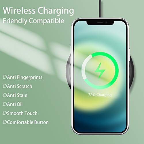 Temdan Clear Case Compatible with iPhone 12 Case/iPhone 12 Pro Case, Non-Yellowing Shockproof Protective Phone Case- Slim Thin