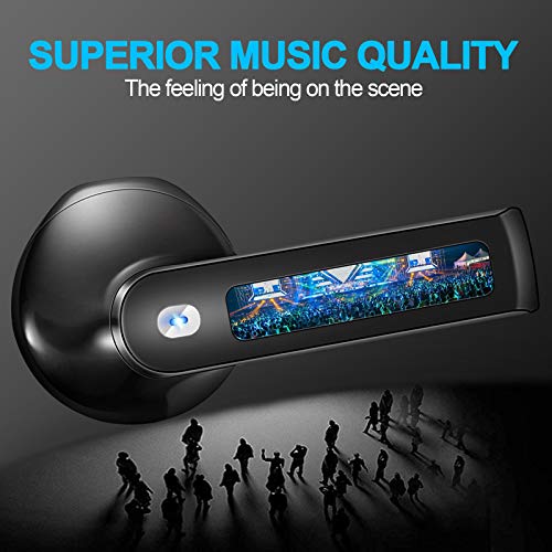 Wireless Earbuds, yobola Wireless Headphones, IPX5 Waterproof Wireless Earphones Touch Control, Bluetooth 5.1 Earbuds, 25 Hrs with USB-C Charging with Running