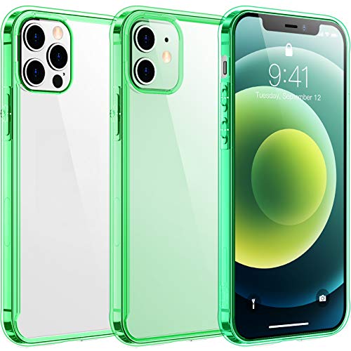 Temdan Clear Case Compatible with iPhone 12 Case/iPhone 12 Pro Case, Non-Yellowing Shockproof Protective Phone Case- Slim Thin