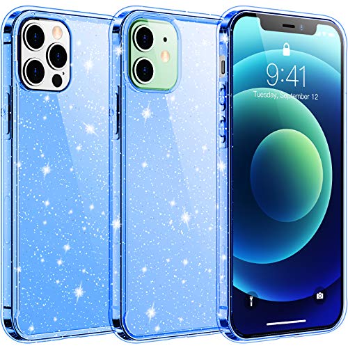 Temdan Clear Case Compatible with iPhone 12 Case/iPhone 12 Pro Case, Non-Yellowing Shockproof Protective Phone Case- Slim Thin