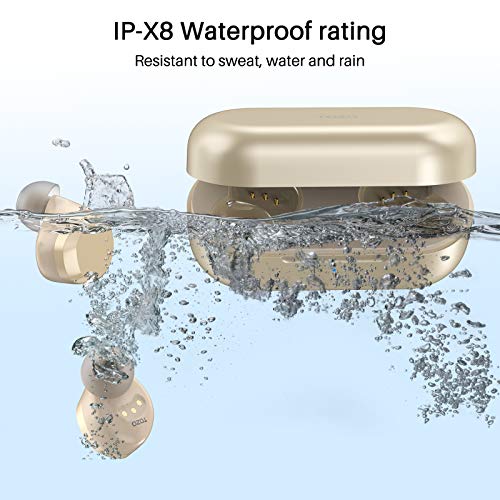 Wireless Earbuds Bluetooth Headphones Premium Fidelity Sound Quality Wireless Charging Case Digital LED Intelligence Display IPX8 Waterproof Earphones Built-in Mic Headset for Sport Black