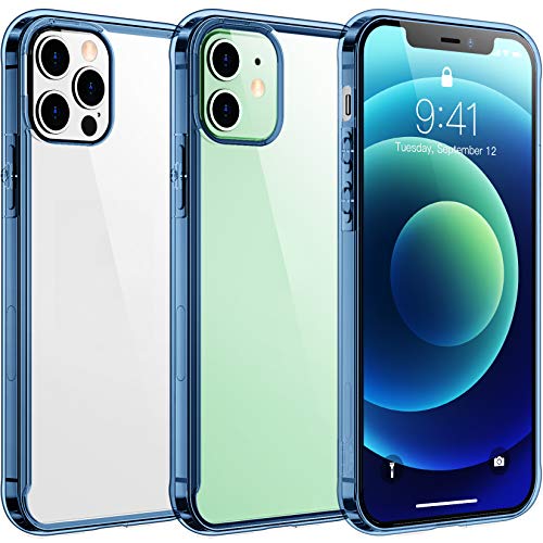 Temdan Clear Case Compatible with iPhone 12 Case/iPhone 12 Pro Case, Non-Yellowing Shockproof Protective Phone Case- Slim Thin