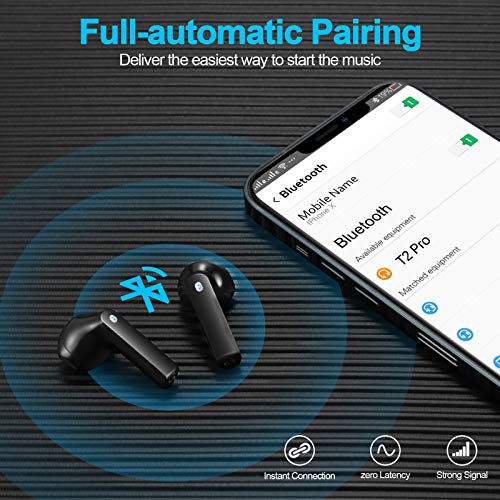 Wireless Earbuds, yobola Wireless Headphones, IPX5 Waterproof Wireless Earphones Touch Control, Bluetooth 5.1 Earbuds, 25 Hrs with USB-C Charging with Running