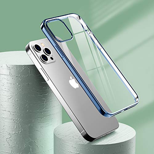 Temdan Clear Case Compatible with iPhone 12 Case/iPhone 12 Pro Case, Non-Yellowing Shockproof Protective Phone Case- Slim Thin