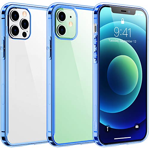 Temdan Clear Case Compatible with iPhone 12 Case/iPhone 12 Pro Case, Non-Yellowing Shockproof Protective Phone Case- Slim Thin