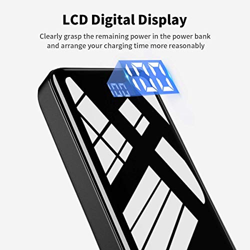 Power Bank 30000mAh Huge Capacity Portable Charger, External Battery with 2 USB Output & Input Ports USB-C Fast Charging Battery Pack for Smartphone Samsung Huawei and More