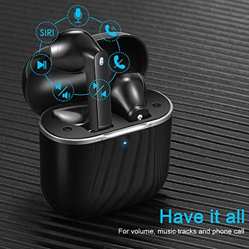 Wireless Earbuds, yobola Wireless Headphones, IPX5 Waterproof Wireless Earphones Touch Control, Bluetooth 5.1 Earbuds, 25 Hrs with USB-C Charging with Running
