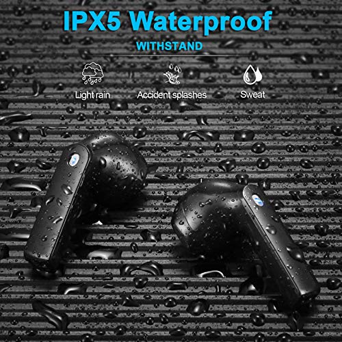 Wireless Earbuds, yobola Wireless Headphones, IPX5 Waterproof Wireless Earphones Touch Control, Bluetooth 5.1 Earbuds, 25 Hrs with USB-C Charging with Running