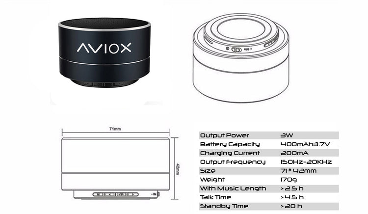 SMALL WIRELESS BLUETOOTH SPEAKER