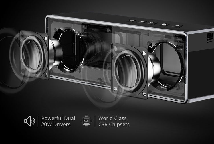Portable Bluetooth Speaker with Dual Pairing