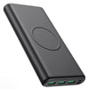 Wireless Power Bank 33800mAh, 5 Outputs 【PD 25W QC 4.0 Fast Charging + 15W Wireless Charging】 Portable Charger, Pxwaxpy External Battery Pack with 2 Inputs Compatible with iPhone, Samsung, Android etc