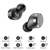 Wireless Earbuds Bluetooth Headphones Premium Fidelity Sound Quality Wireless Charging Case Digital LED Intelligence Display IPX8 Waterproof Earphones Built-in Mic Headset for Sport Black