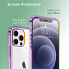 Temdan Clear Case Compatible with iPhone 12 Case/iPhone 12 Pro Case, Non-Yellowing Shockproof Protective Phone Case- Slim Thin