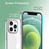 Temdan Clear Case Compatible with iPhone 12 Case/iPhone 12 Pro Case, Non-Yellowing Shockproof Protective Phone Case- Slim Thin