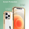 Temdan Clear Case Compatible with iPhone 12 Case/iPhone 12 Pro Case, Non-Yellowing Shockproof Protective Phone Case- Slim Thin