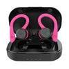 Bluetooth Headphones True Wireless Earbuds with Charging Case IPX7 Waterproof Premium HI-FI Stereo Sound Earphones Built-in Mic In-Ear Headsets Deep Bass for Sport Running Black