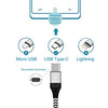 USB Type C Cable Fast Charge 2M 2M,3A Charger Charging Lead for Samsung Galaxy A50 A70 A51 A71 5G A41 A21S A31 A80 A40 A42 A32 A90 Note 9 8 10 20 A20E