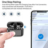 Hybrid Active Noise Cancelling Wireless Earbuds, ANC in-Ear Detection Headphones, IPX6 Waterproof Bluetooth 5.2 Stereo Earphones, Immersive Sound Premium Deep Bass Headset Black