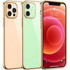 Temdan Clear Case Compatible with iPhone 12 Case/iPhone 12 Pro Case, Non-Yellowing Shockproof Protective Phone Case- Slim Thin