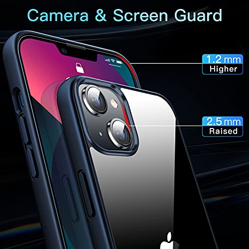 CASEKOO Crystal Clear Designed for iPhone 13 Case, [Not Yellowing] [Military Grade Drop Protection] Shockproof Protective Phone Case 6.1 inch 2021 (Clear)
