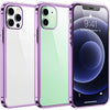 Temdan Clear Case Compatible with iPhone 12 Case/iPhone 12 Pro Case, Non-Yellowing Shockproof Protective Phone Case- Slim Thin