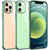 Temdan Clear Case Compatible with iPhone 12 Case/iPhone 12 Pro Case, Non-Yellowing Shockproof Protective Phone Case- Slim Thin
