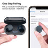 Wireless Earbuds Bluetooth Headphones Premium Fidelity Sound Quality Wireless Charging Case Digital LED Intelligence Display IPX8 Waterproof Earphones Built-in Mic Headset for Sport Black