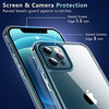 Temdan Clear Case Compatible with iPhone 12 Case/iPhone 12 Pro Case, Non-Yellowing Shockproof Protective Phone Case- Slim Thin