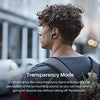 Hybrid Active Noise Cancelling Wireless Earbuds, ANC in-Ear Detection Headphones, IPX6 Waterproof Bluetooth 5.2 Stereo Earphones, Immersive Sound Premium Deep Bass Headset Black