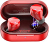 Wireless Earbuds Bluetooth Headphones Premium Fidelity Sound Quality Wireless Charging Case Digital LED Intelligence Display IPX8 Waterproof Earphones Built-in Mic Headset for Sport Black