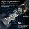 Wireless Earbuds Bluetooth Headphones Premium Fidelity Sound Quality Wireless Charging Case Digital LED Intelligence Display IPX8 Waterproof Earphones Built-in Mic Headset for Sport Black