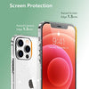 Temdan Clear Case Compatible with iPhone 12 Case/iPhone 12 Pro Case, Non-Yellowing Shockproof Protective Phone Case- Slim Thin
