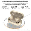 Wireless Earbuds Bluetooth Headphones Premium Fidelity Sound Quality Wireless Charging Case Digital LED Intelligence Display IPX8 Waterproof Earphones Built-in Mic Headset for Sport Black