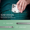 Temdan Clear Case Compatible with iPhone 12 Case/iPhone 12 Pro Case, Non-Yellowing Shockproof Protective Phone Case- Slim Thin