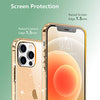 Temdan Clear Case Compatible with iPhone 12 Case/iPhone 12 Pro Case, Non-Yellowing Shockproof Protective Phone Case- Slim Thin