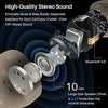 Wireless Earbuds Bluetooth Headphones Premium Fidelity Sound Quality Wireless Charging Case Digital LED Intelligence Display IPX8 Waterproof Earphones Built-in Mic Headset for Sport Black