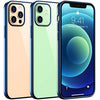 Temdan Clear Case Compatible with iPhone 12 Case/iPhone 12 Pro Case, Non-Yellowing Shockproof Protective Phone Case- Slim Thin