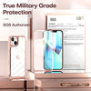 3 in 1 Defender Designed for iPhone 13 Case 6.1 Inch, with 2 Pack Tempered Glass Screen Protector + 2 Pack Camera Lens Protector