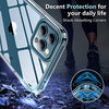 Temdan Clear Case Compatible with iPhone 12 Case/iPhone 12 Pro Case, Non-Yellowing Shockproof Protective Phone Case- Slim Thin