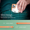 Temdan Clear Case Compatible with iPhone 12 Case/iPhone 12 Pro Case, Non-Yellowing Shockproof Protective Phone Case- Slim Thin