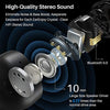 Wireless Earbuds Bluetooth Headphones Premium Fidelity Sound Quality Wireless Charging Case Digital LED Intelligence Display IPX8 Waterproof Earphones Built-in Mic Headset for Sport Black