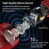 Wireless Earbuds Bluetooth Headphones Premium Fidelity Sound Quality Wireless Charging Case Digital LED Intelligence Display IPX8 Waterproof Earphones Built-in Mic Headset for Sport Black